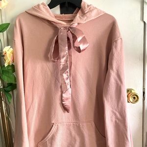 Flirtitude Active Blush Pink Oversized Pullover Hoodie